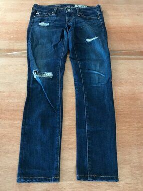 Adriano Goldschmied The Legging Super Skinny Jeans Women 24 Blue Distressed